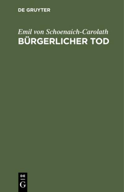 Bürgerlicher Tod