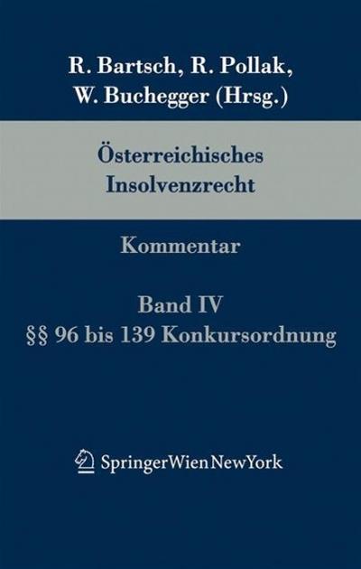 Österreichisches Insolvenzrecht. Bd.4