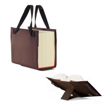 LexSKIN Einband in Gr. L (Sartorius) in Kaffee-Braun mit ausklappbarer Buchstütze