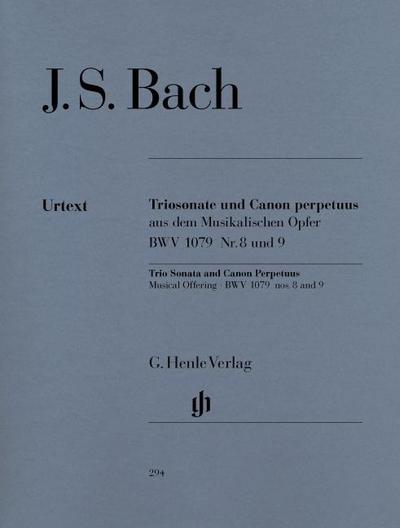 Johann Sebastian Bach - Triosonate und Canon perpetuus aus dem Musikalischen Opfer BWV 1079 Nr. 8 und 9 für Flöte, Violine und Continuo