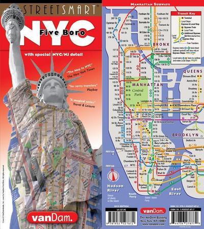 Dam, S: Streetsmart NYC Five Boro Map by Vandam