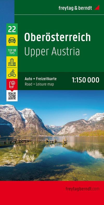 Freytag & Berndt Auto + Freizeitkarte Oberösterreich. Upper Austria