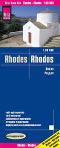 Reise Know-How Landkarte Rhodos / Rhodes (1:80.000