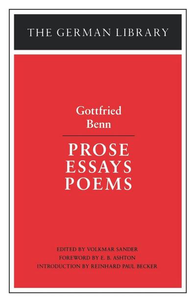Prose Essays Poems