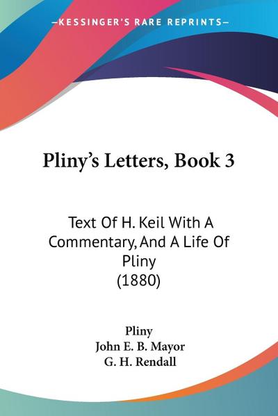 Pliny’s Letters, Book 3