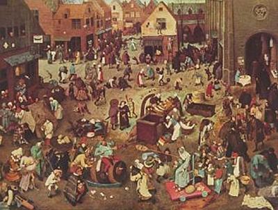 Lais Puzzle Pieter Bruegel d. Ä. - Serie der bilderbogenartigen Gemälde, Streit des Karnevals mit der Fastenzeit 1000 Teile