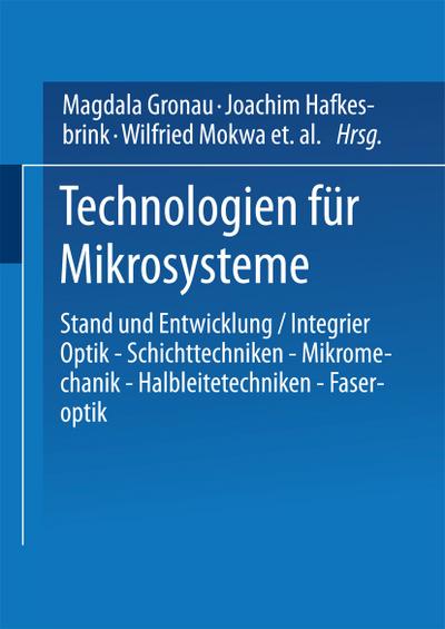 Technologien für Mikrosysteme