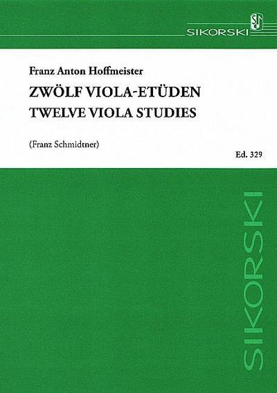 12 Etüden für Viola