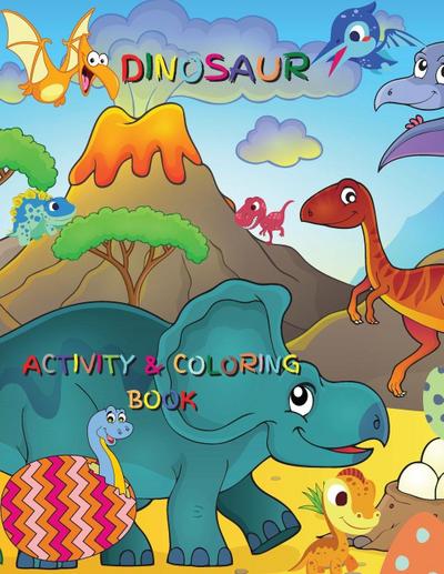 Dinosaur Activity and Coloring Book