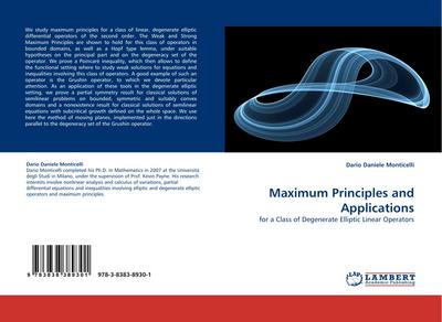 Maximum Principles and Applications