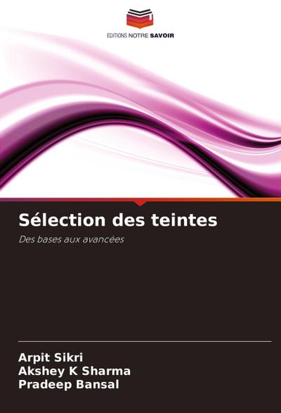 Sélection des teintes