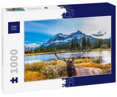 Lais Puzzle Hirsch in Berglandschaft 1000 Teile