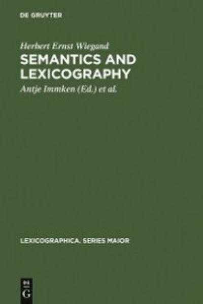 Semantics and Lexicography