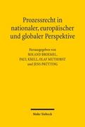 Prozessrecht in nationaler, europäischer und globaler Perspektive