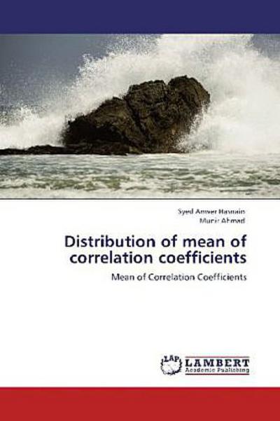 Distribution of mean of correlation coefficients