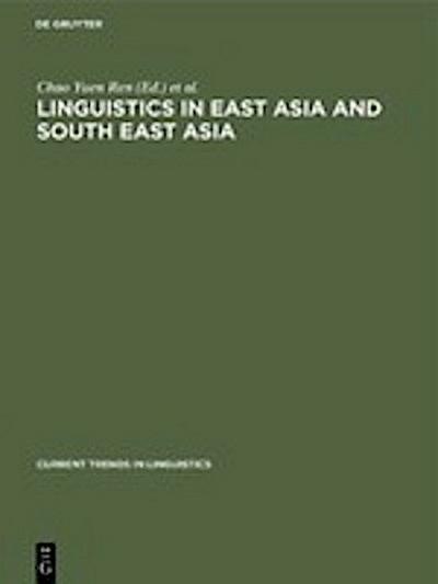 Linguistics in East Asia and South East Asia