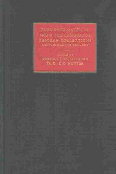 Published Material from the Cambridge Genizah Collection: Volume 2