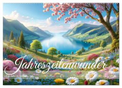 Jahreszeitenwunder: Ein Jahr in Bildern (Wandkalender 2026 DIN A2 quer), CALVENDO Monatskalender