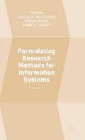 Formulating Research Methods for Information Systems