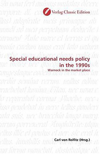 Special educational needs policy in the 1990s