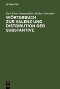 Wörterbuch zur Valenz und Distribution der Substan