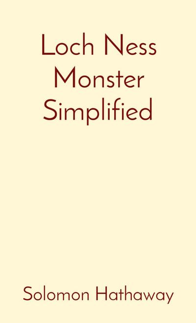 Loch Ness Monster Simplified