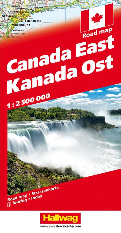Kanada Strassenkarte Ost 1:2.500 000