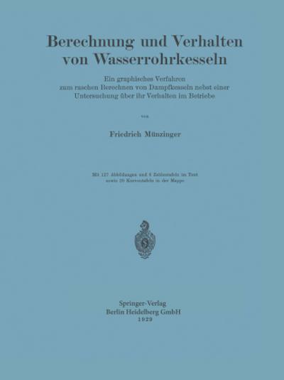 Berechnung und Verhalten von Wasserrohrkesseln