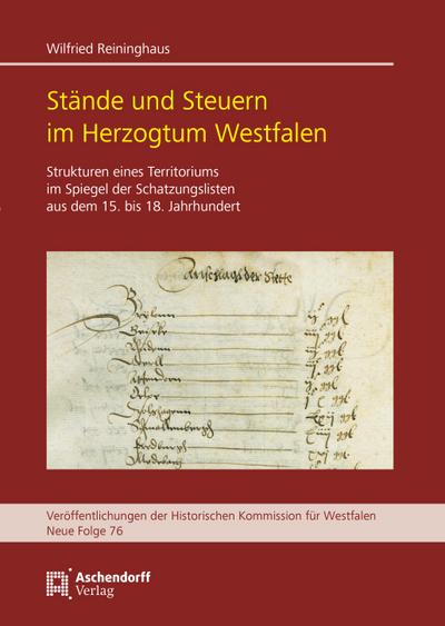 Stände und Steuern im Herzogtum Westfalen