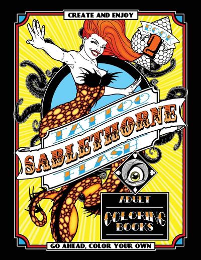 Tattoo Flash Adult Coloring Book