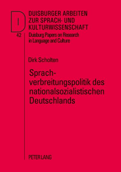 Sprachverbreitungspolitik des nationalsozialistischen Deutschlands
