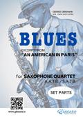 Saxophone Quartet "Blues" by Gershwin (set parts)