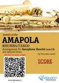 Sax Quartet Score of "Amapola"