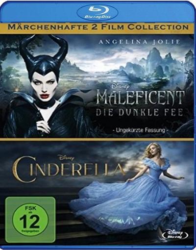 Maleficent / Cinderella (Doppelpack), 2 Blu-rays
