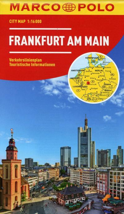 MARCO POLO Cityplan Frankfurt am Main 1:16.000. Francfort-sur-le-Main