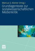 Grundlagentexte zur sozialwissenschaftlichen Medie