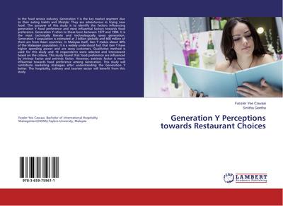 Generation Y Perceptions towards Restaurant Choices