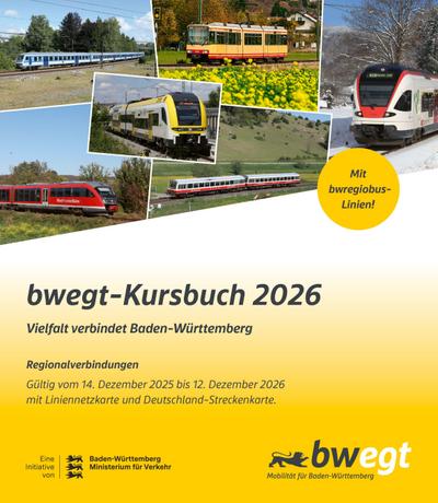 bwegt-Kursbuch Baden-Württemberg 2026
