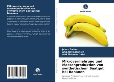 Mikrovermehrung und Massenproduktion von synthetischem Saatgut bei Bananen