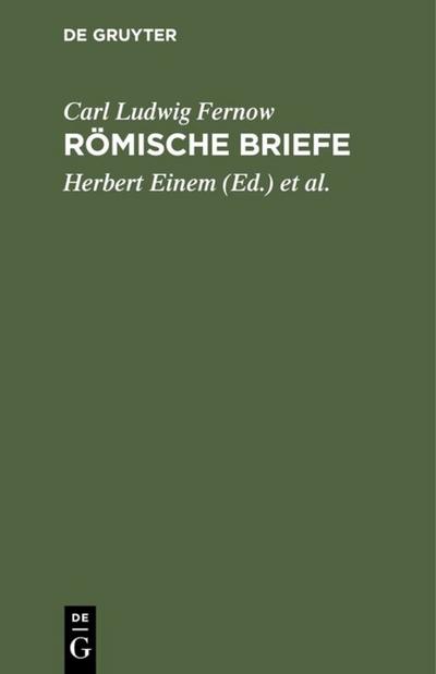 Römische Briefe an Johann Pohrt