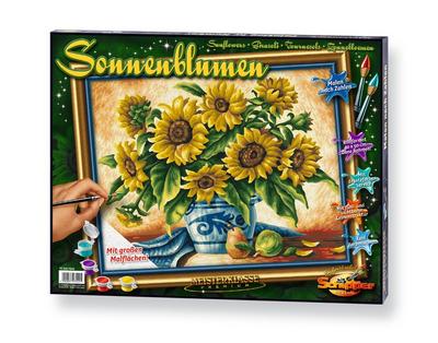 Meisterklasse Premium, Malen nach Zahlen (Mal-Sets) Sonnenblumen
