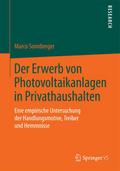 Der Erwerb von Photovoltaikanlagen in Privathaushalten
