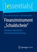 Finanzinstrument Schuldschein