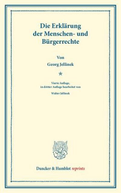 Die Erklärung der Menschen- und Bürgerrechte.