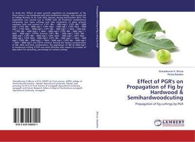 Effect of PGR’s on Propagation of Fig by Hardwood & Semihardwoodcuting