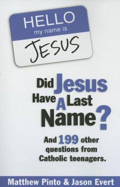 DID JESUS HAVE A LAST NAME