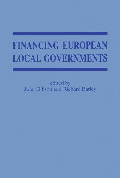 Financing European Local Government