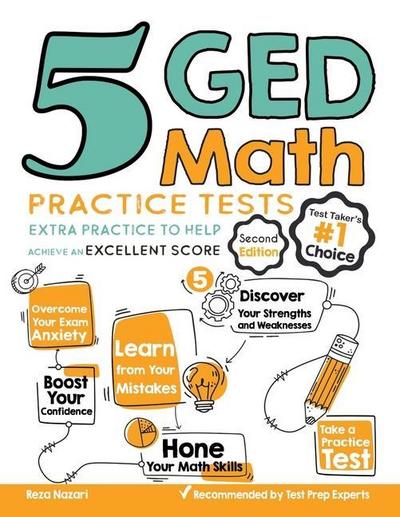 5 GED MATH PRAC TESTS