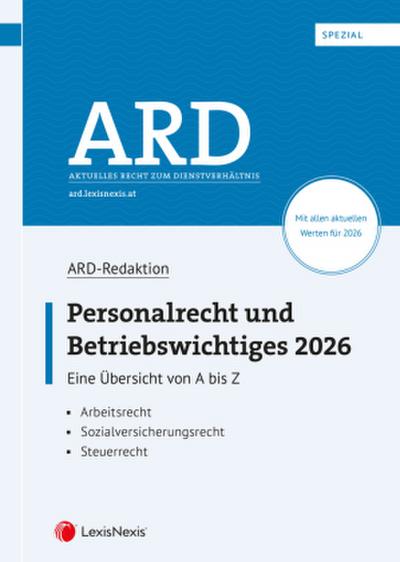 Personalrecht und Betriebswichtiges 2026
