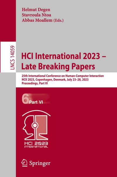 HCI International 2023 ¿ Late Breaking Papers